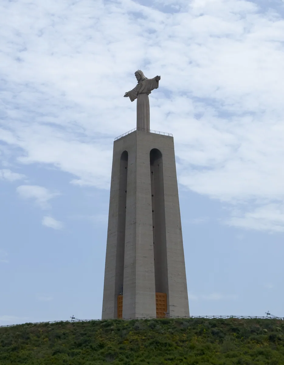 Cristo Rei monument above the Tagus in Almada